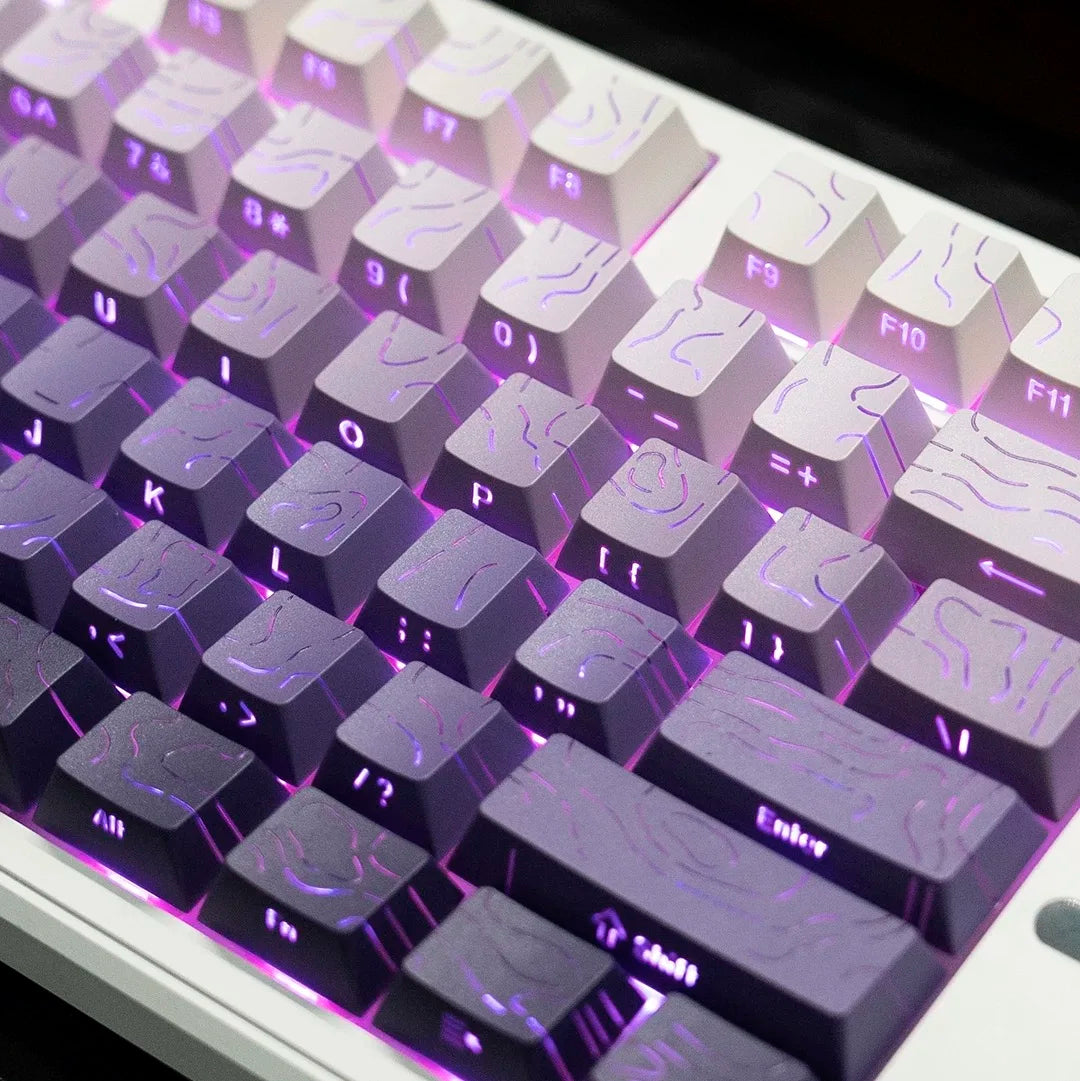 Line Gradient Keycaps Cherry Profile PBT Custom Keycaps