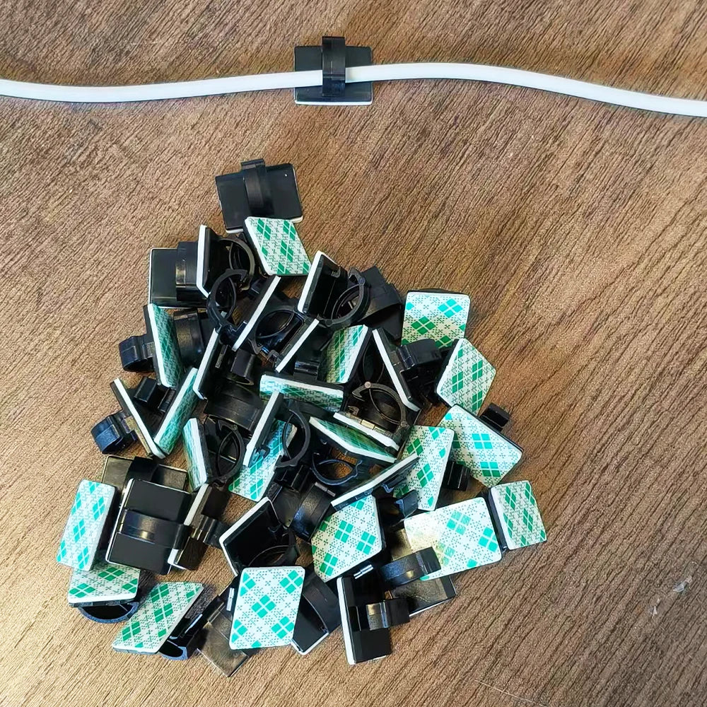 Stickable Adhesive Cable Wire Clips