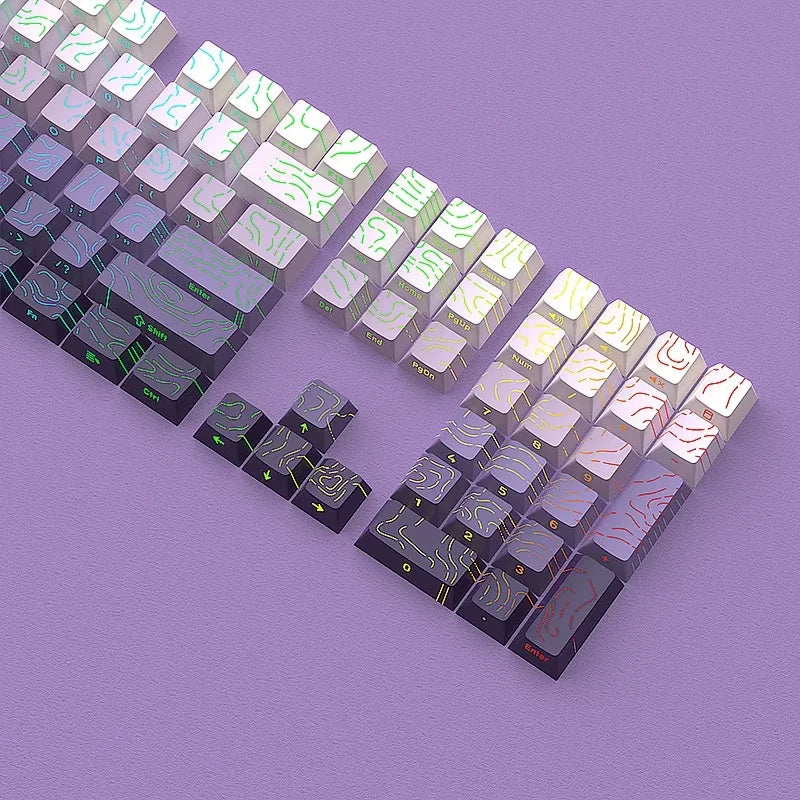 Line Gradient Keycaps Cherry Profile PBT Custom Keycaps