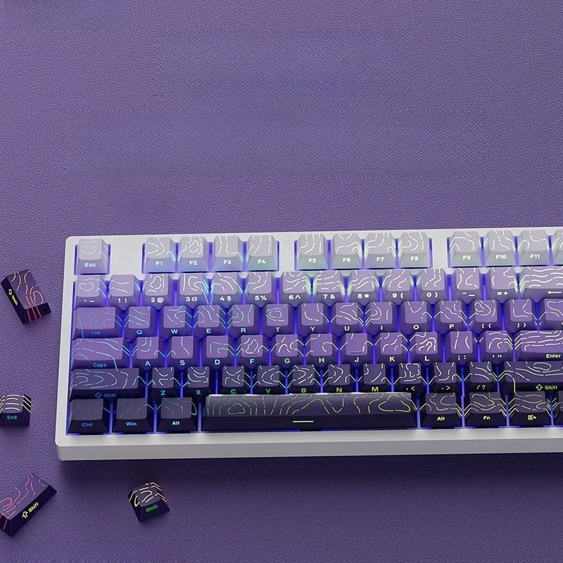 Line Gradient Keycaps Cherry Profile PBT Custom Keycaps