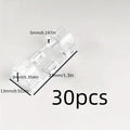 Clear Plastic Cable Clips - Transparent Wire Organizers