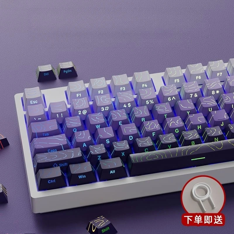 Line Gradient Keycaps Cherry Profile PBT Custom Keycaps