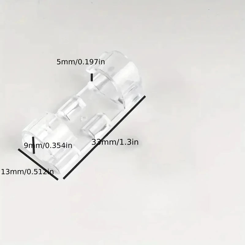 Clear Plastic Cable Clips - Transparent Wire Organizers