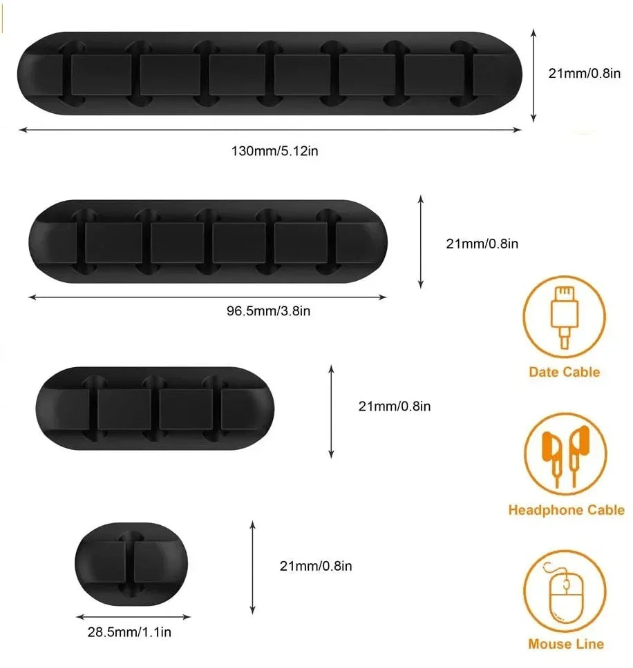 Silicone Cable Cord Wire Organizer
